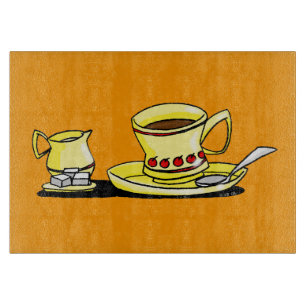 Planche À Découper tasse de café mignonne