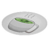 Planche À Découper Tasse de thé vert (Coin)