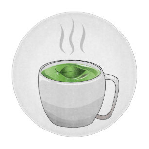 Planche À Découper Tasse de thé vert