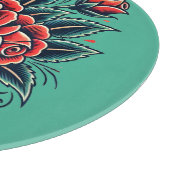 Planche À Découper Tatouage Rose Rose rouge Art (Coin)