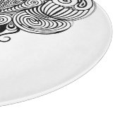 Planche À Découper Tatouage Tribal Portrait de Fille Africaine (Coin)