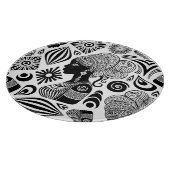 Planche À Découper Tatouage Tribal Portrait de Fille Africaine (Coin)