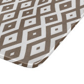 Planche À Découper Taupe brown and white diamond pattern (Coin)