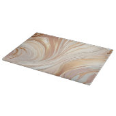 Planche À Découper Taupe marbré et crème brillante (Coin)