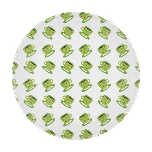 Planche À Découper Tea Cup blanc (Devant)