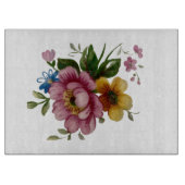 Planche À Découper Tea Cup Floral Bouquet (Devant)