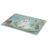 Planche À Découper Tea Party de cupcake blanc (Coin)