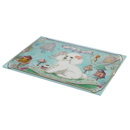 Planche À Découper Tea Party de cupcake blanc (Coin)