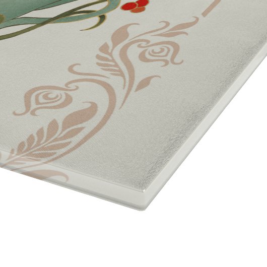 Planche À Découper Tea Time Graphic Design, Arrière - plan beige clai (Coin)