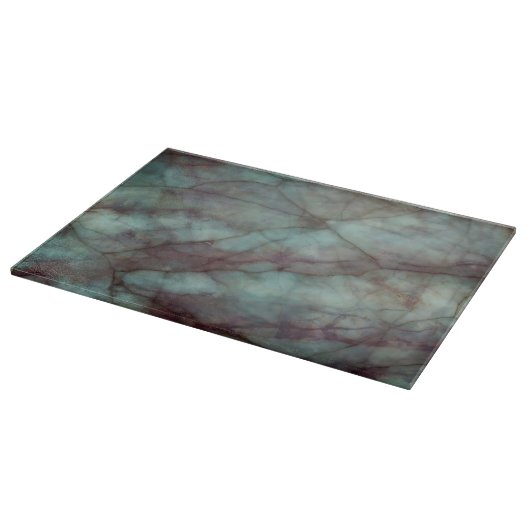 Planche À Découper Teal and Purple Fluorte Marble (Coin)