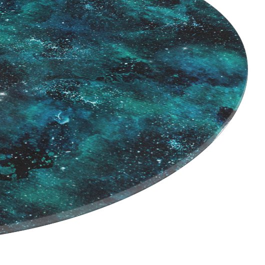 Planche À Découper Teal galaxy Series Design 4 (Coin)