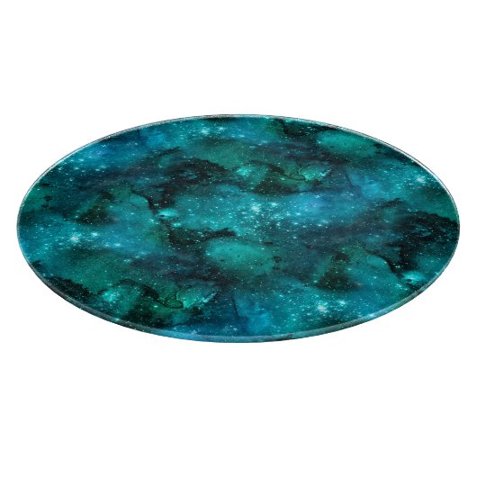 Planche À Découper Teal Galaxy Series Design 6 (Coin)