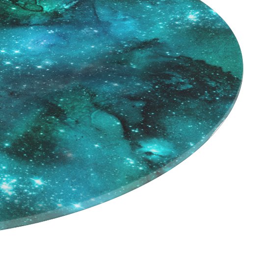 Planche À Découper Teal Galaxy Series Design 6 (Coin)