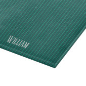 Planche À Découper Teal pinstripes (Coin)
