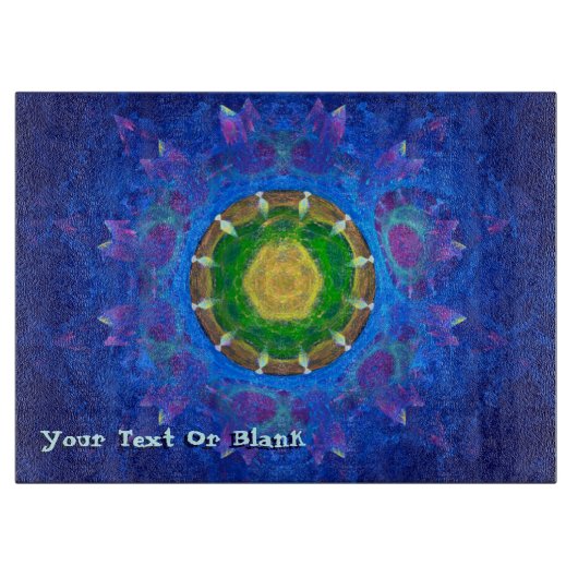 Planche À Découper Teinture à tarte bleu-vert (Devant)