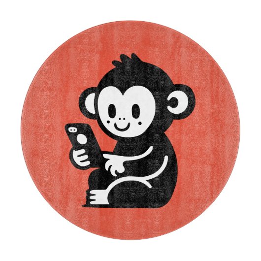 Planche À Découper Téléphone singe (Devant)