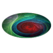 Planche À Découper Tempête rouge Floral Art moderne Abstrait Motif co (Coin)