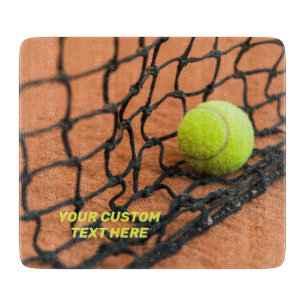 Planche À Découper Tennis de texte personnalisé