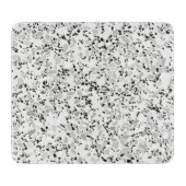 Planche À Découper Terrazzo blanc moderne (Devant)