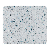 Planche À Découper Terrazzo Elégant Turquoise bleu vert blanc gris ré (Devant)