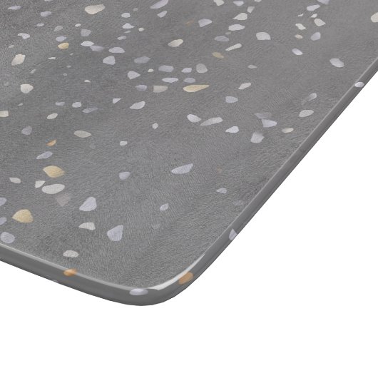 Planche À Découper Terrazzo gris moderne (Coin)
