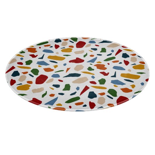 Planche À Découper Terrazzo Motif coloré (Coin)