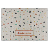 Planche À Découper Terrazzo Tile Confetti Style Moderne Personnalisé (Devant)