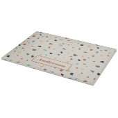 Planche À Découper Terrazzo Tile Confetti Style Moderne Personnalisé (Coin)