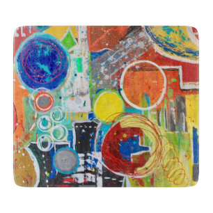 Planche À Découper Terre 360 6 x 7 Déco Panneau de découpe en verre