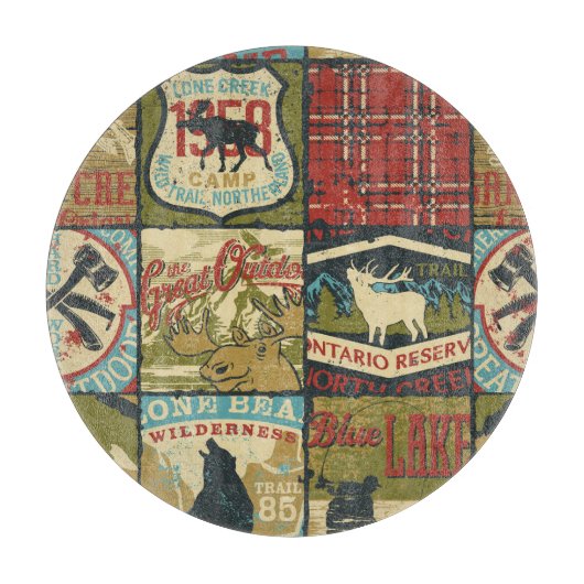 Planche À Découper Territoires du Nord-Ouest Aventure : Patchwork sym (Devant)