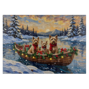 Planche À Découper Tervueren à poil doux Noël Bateau Fêtes