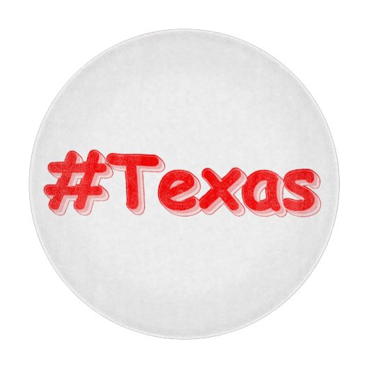 Planche À Découper "#Texas " Conception sympa. Commandez dès maintena (Devant)