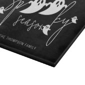 Planche À Découper Texte de la Saison Effrayante et Silhouettes de Fa (Coin)