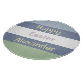 Planche À Découper Texte de Pâques heureux personnalisable (Coin)