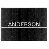 Planche À Découper Texte personnalisable | Bold Modern Black & White (Devant)