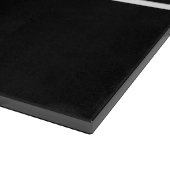 Planche À Découper Texte personnalisable | Bold Modern Black & White (Coin)