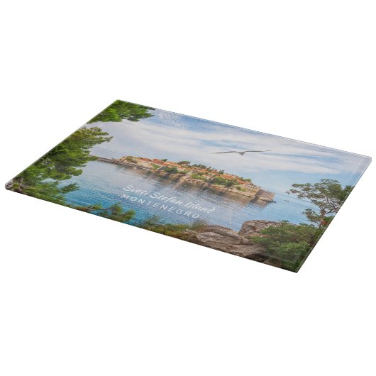 Planche À Découper Texte personnalisé Monténégro (Coin)