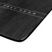 Planche À Découper Texte simple élégant et fines rayures (Coin)