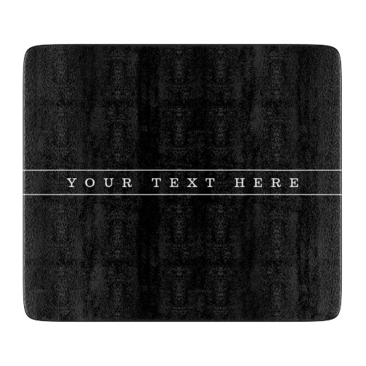 Planche À Découper Texte simple élégant et fines rayures (Devant)