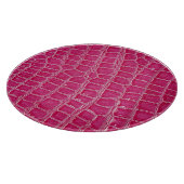 Planche À Découper Texture à motif d'alligator rose (Coin)