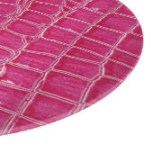 Planche À Découper Texture à motif d'alligator rose (Coin)