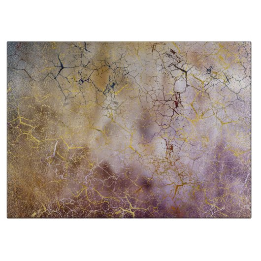 Planche À Découper Texture abstraite de cristal de marbre et de (Devant)