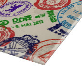 Planche À Découper Texture avec de vrais timbres. (Coin)