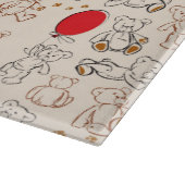 Planche À Découper Texture avec le nounours (Coin)