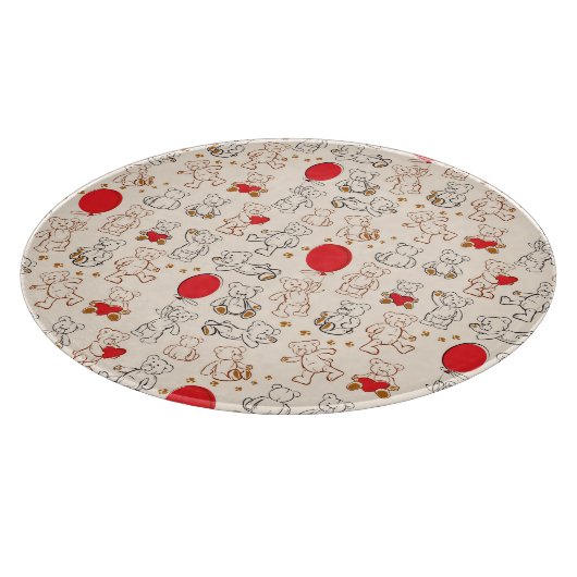 Planche À Découper Texture avec le nounours (Coin)