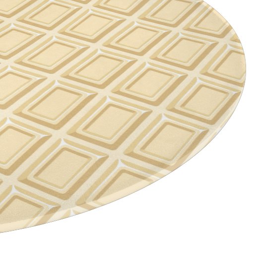 Planche À Découper Texture blanche de barre de chocolat (Coin)