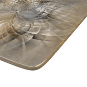 Planche À Découper Texture d'art fractal moderne aux tons de terre ab (Coin)