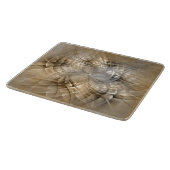 Planche À Découper Texture d'art fractal moderne aux tons de terre ab (Coin)