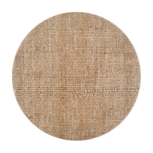 Planche À Découper texture de burlap Brown, tissu rustique. (Devant)