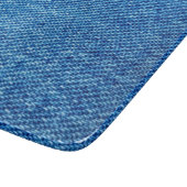Planche À Découper Texture de Denim bleu (Coin)